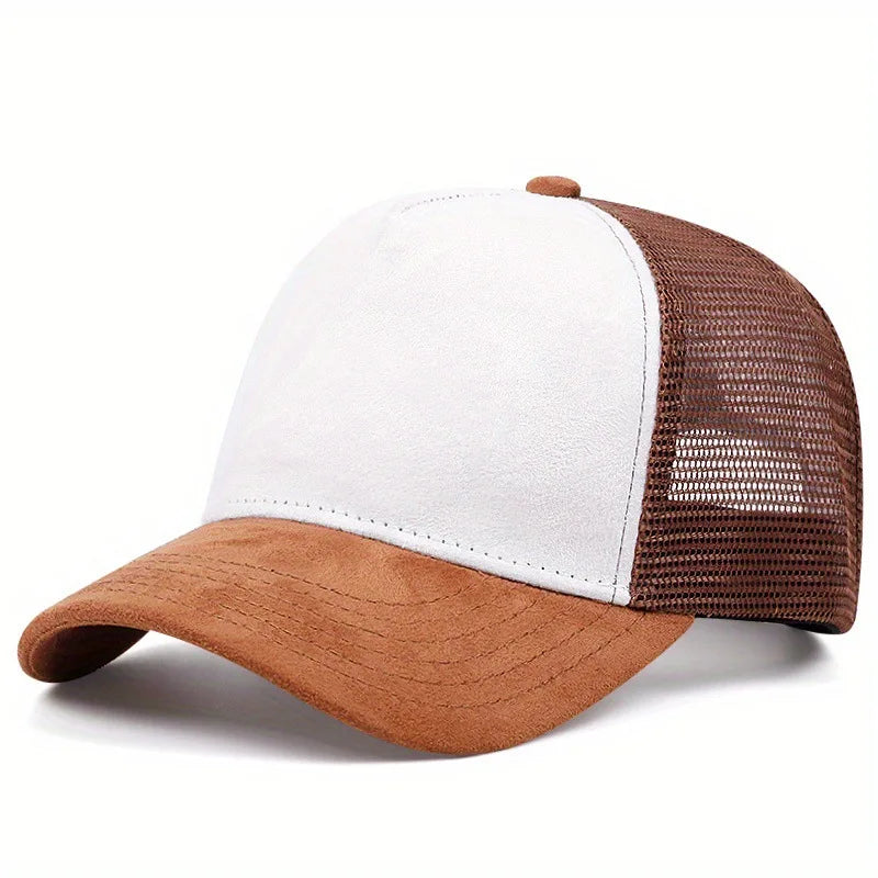 Unisex Mesh Baseball Cap For Men Outdoor Ports Adjustable Trucker Caps Fashion Curved Dad Cap