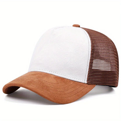 Unisex Mesh Baseball Cap For Men Outdoor Ports Adjustable Trucker Caps Fashion Curved Dad Cap