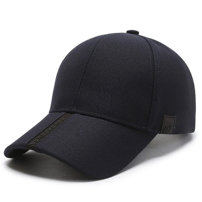New Black Baseball Caps For Men Women Sunhat Solid Letter Sunscreen Cap
