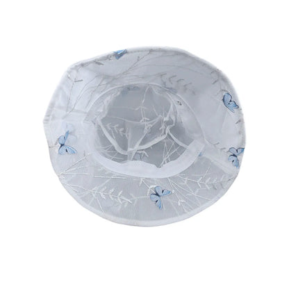 New Women Floral Personality Butterfly Bucket Hats