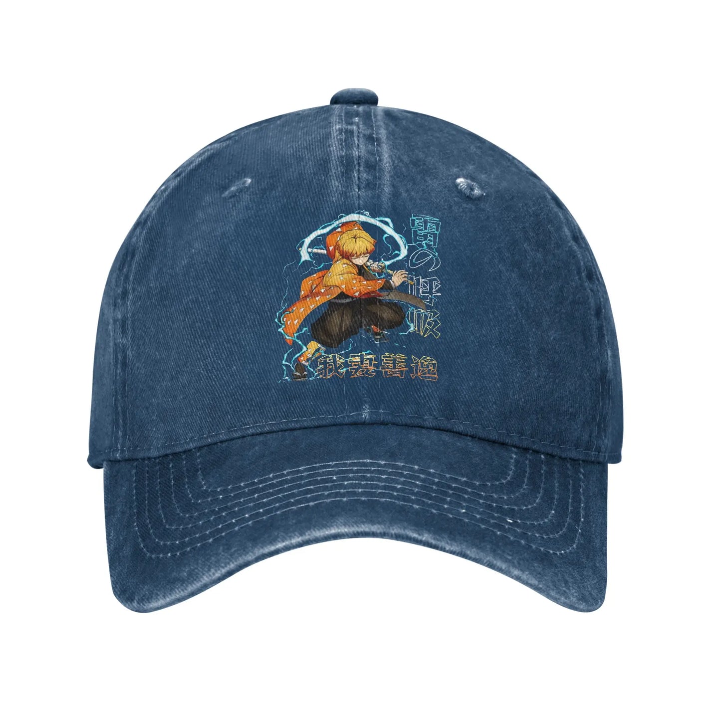 zenitsu Baseball Caps Peaked Cap Demon Slayer