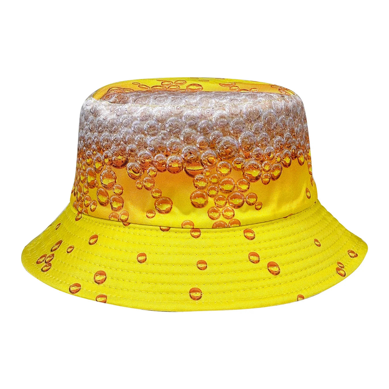 Yellow Beer Bubble Bucket Hat