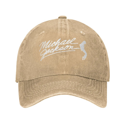 Washed Baseball Cap MJ Bad Album Summer