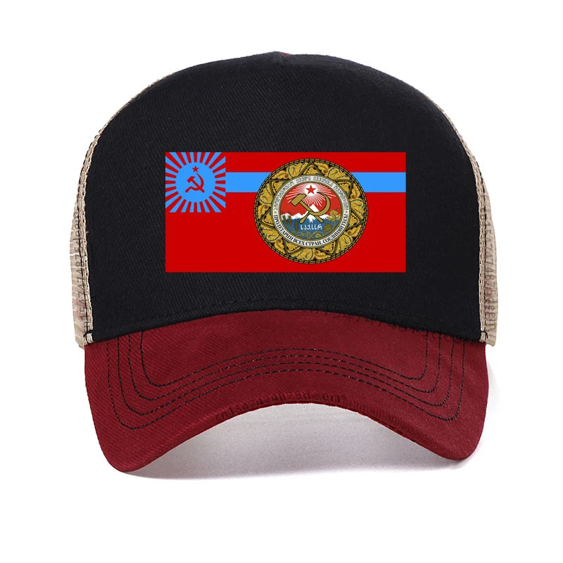 Flag of the Georgian Soviet Socialist Republic Baseball Cap