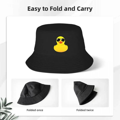 Cute Yellow Duck Print Bucket Hat For Men And Women