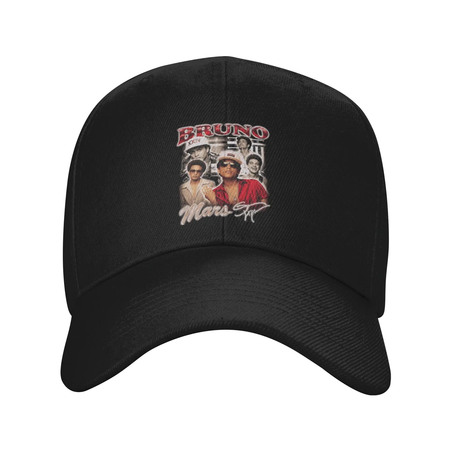 Singer Bruno Mars Portrait Graphics Baseball Caps
