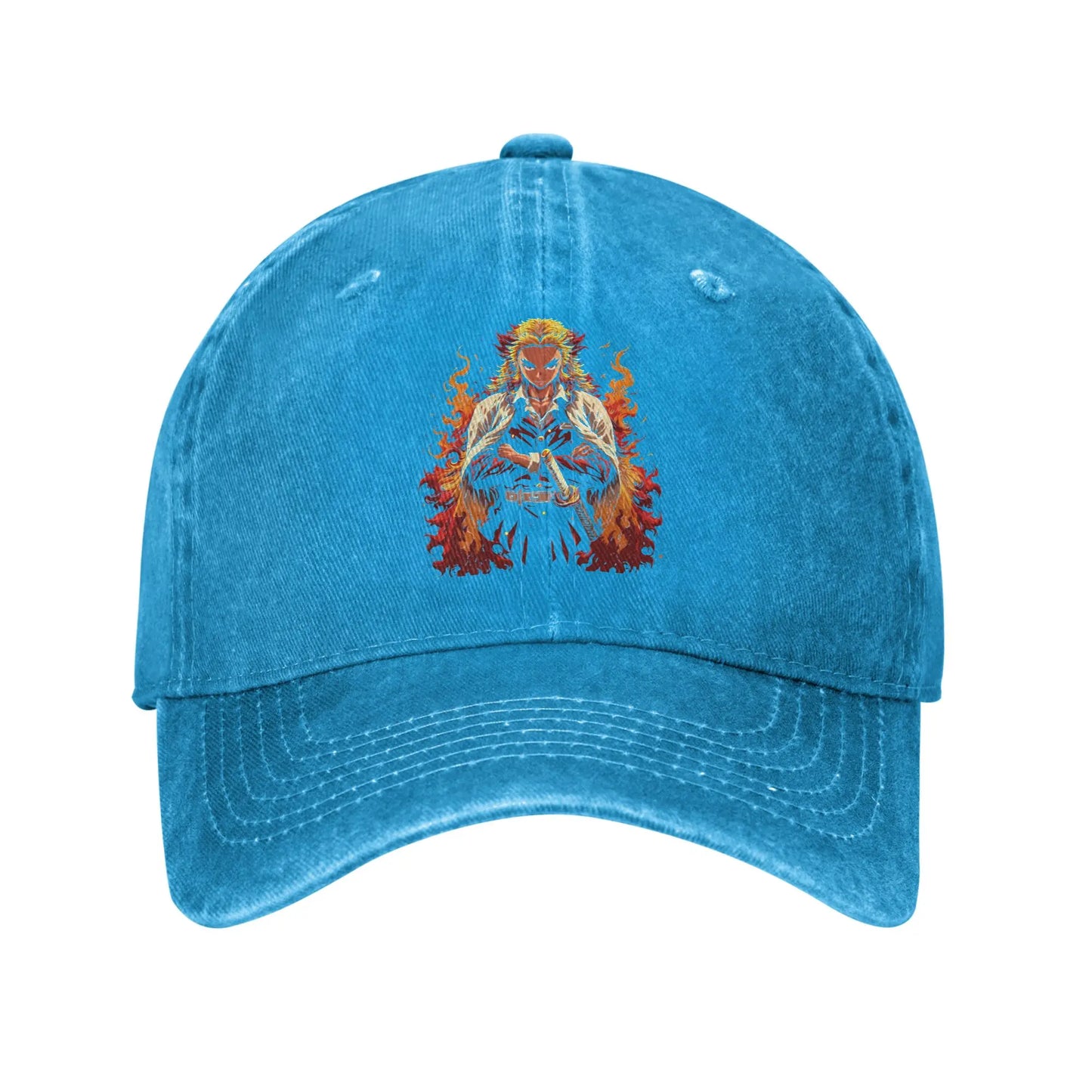 Summer Cap Sun Visor Rengoku Hip Hop Caps Demon Slayer Baseball Hat
