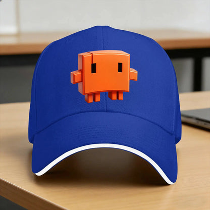 All Tests Pass Now! Dev Debug Orange Burst Text Claude Baseball Cap