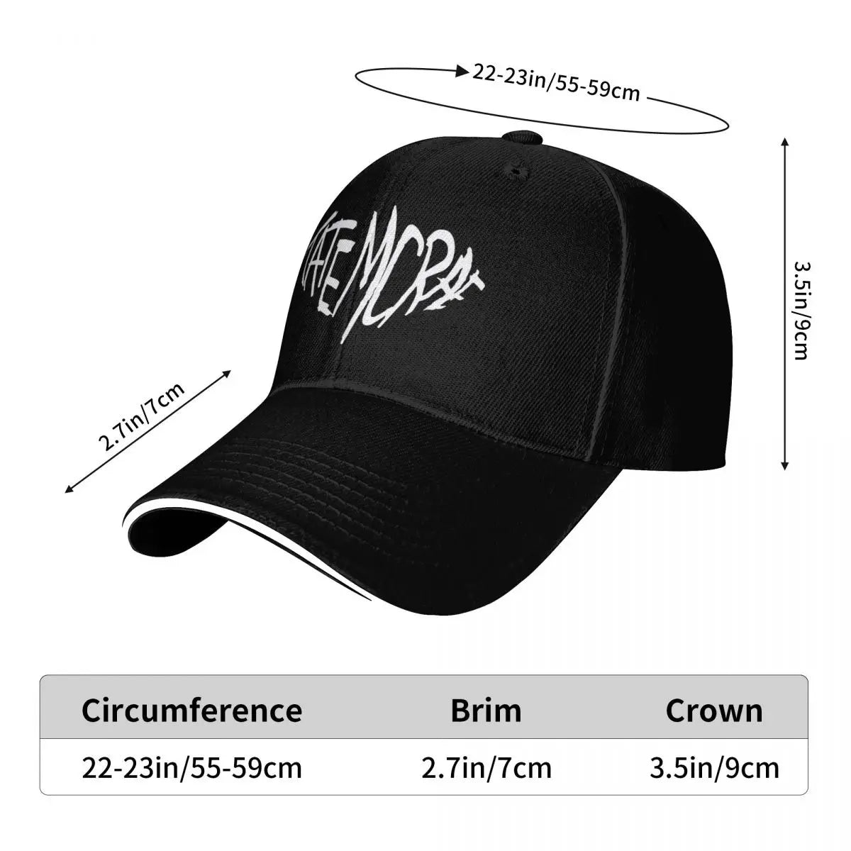 T8 2025 Concert Tate McRae Cap Fashion Casual Baseball Caps