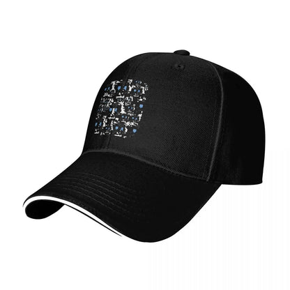 Modified Anti-Surveillance Disable Facial Recognition Pattern Baseball Cap