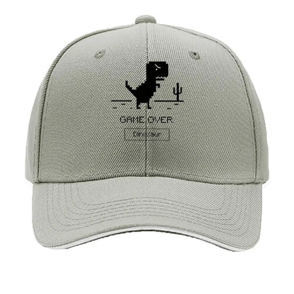 Game Over Dinosaur Pixel Art Desert Hip Hop Hat Baseball Cap