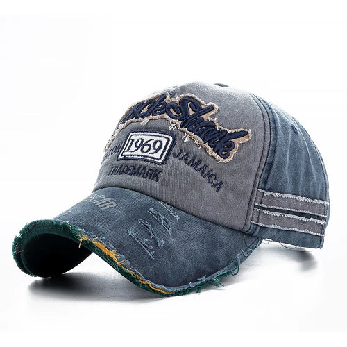Cowboy Letters Cotton Cap For Men Women Autdoor Sun Protection Hat Rock Shark Baseball Caps