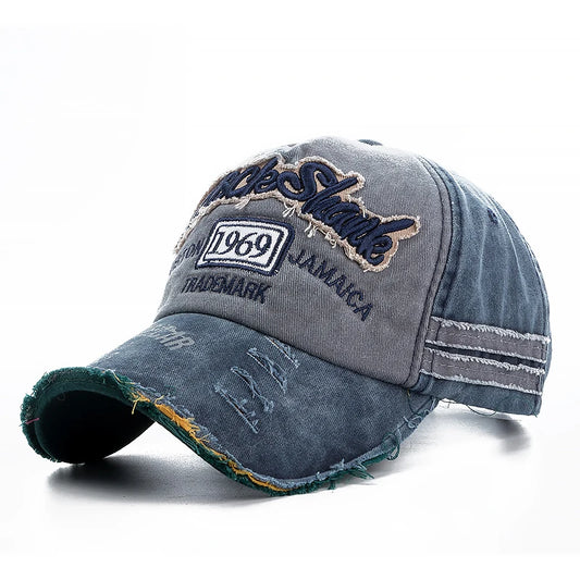 Cowboy Letters Cotton Cap For Men Women Hat Rock Shark Baseball Caps