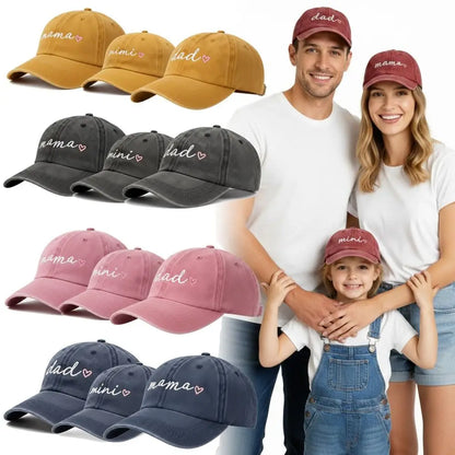 Washed Cotton dad mama mini Love Caps Baseball Hats