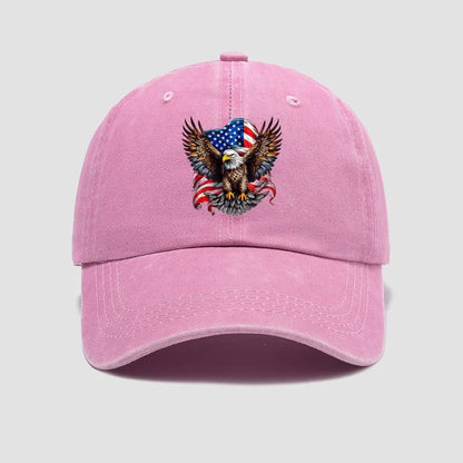 Eagle Flag Printed Baseball Cap For Men And Women