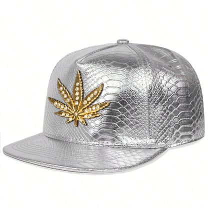 Unisex Diamond Maple Label Hip-hop Hats