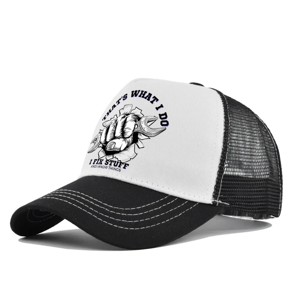 New Fashion Spring Summer Printed Mesh Breathable Baseball Cap