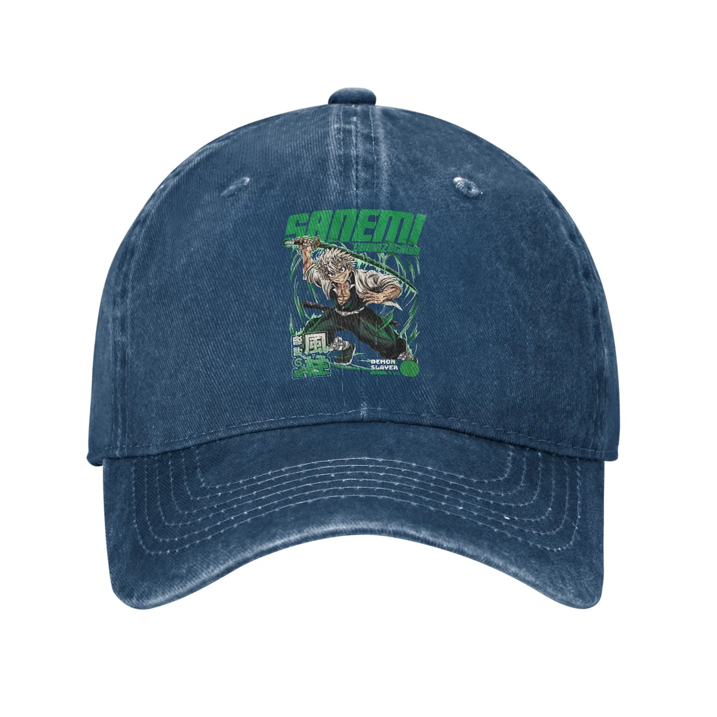 Pure Color Dad Hats Sanemi Shinazugawa Baseball Caps Demon Slayer