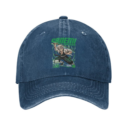 Pure Color Dad Hats Sanemi Shinazugawa Baseball Caps Demon Slayer