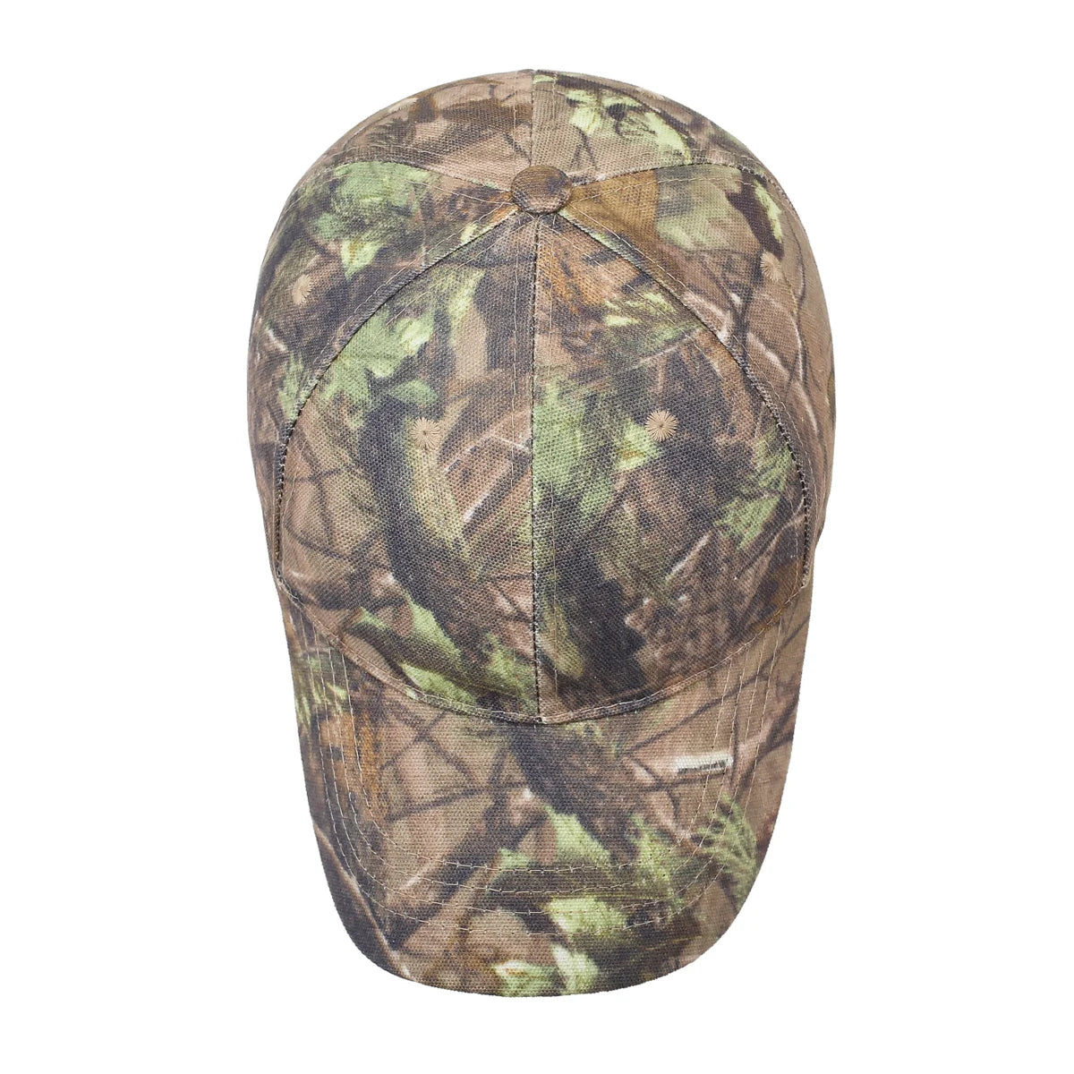 Baseball Cap with Leaf Jungle Camouflage Pattern