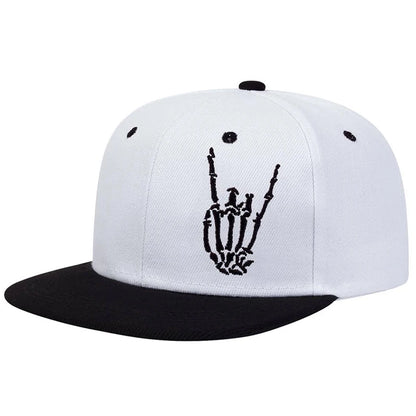Unisex Skeleton Fingers Embroidery Hip-hop Hats Spring Autumn Outdoor