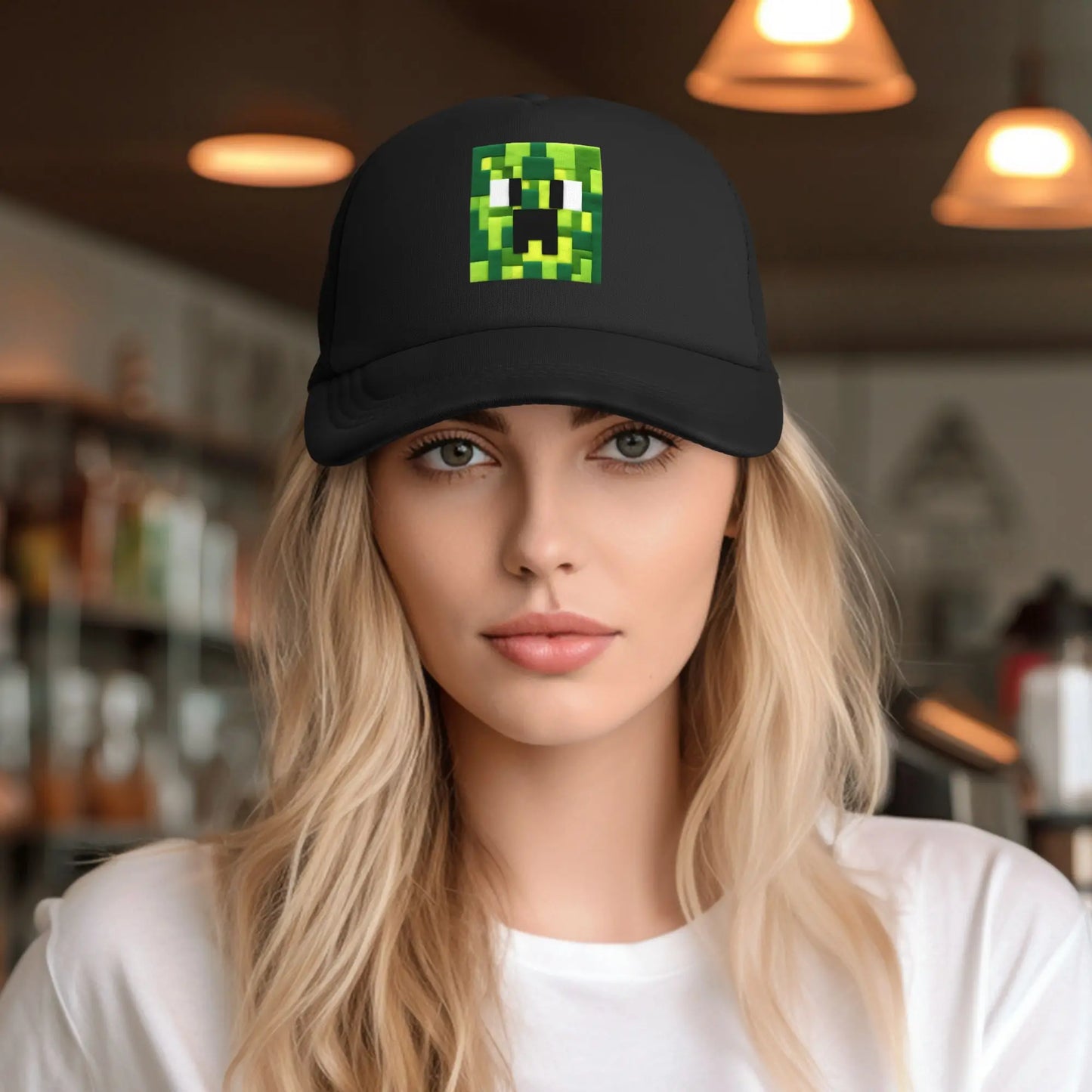 Felt Creepers Mesh Baseball Caps