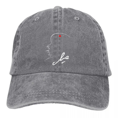 Pure Color Dad Hats Che Guevara Line Women's Hat Sun Visor Baseball Caps