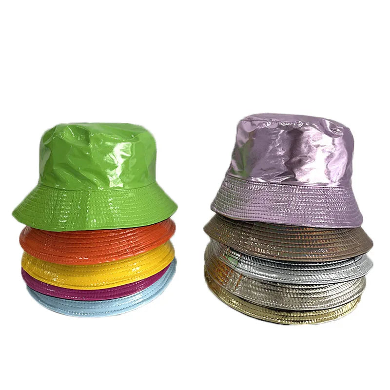 Fashion Shiny Hip Hop Bucket Hat
