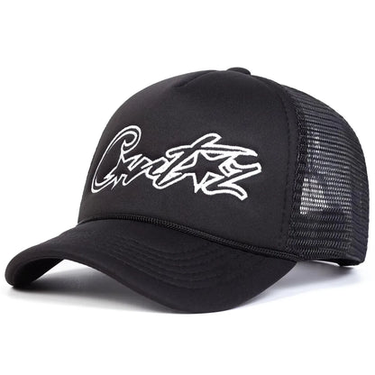 Unisex CRTZ Pentagram Embroidery Baseball Net Caps Spring