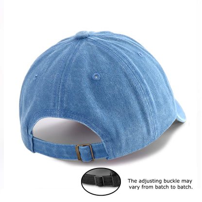 Turtle Print Washed Baseball Cap For Adults