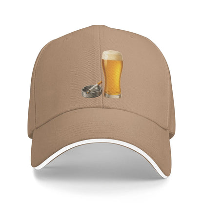 Funny Beer Cigarette Baseball Cap