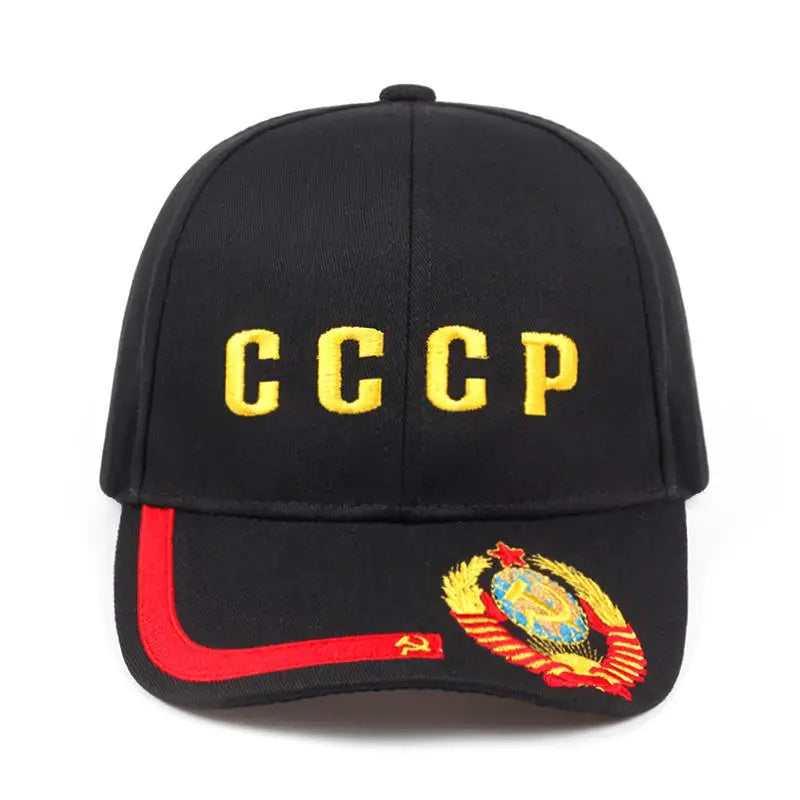 CCCP USSR Baseball Cap Cotton Russian National Emblem Embroidery