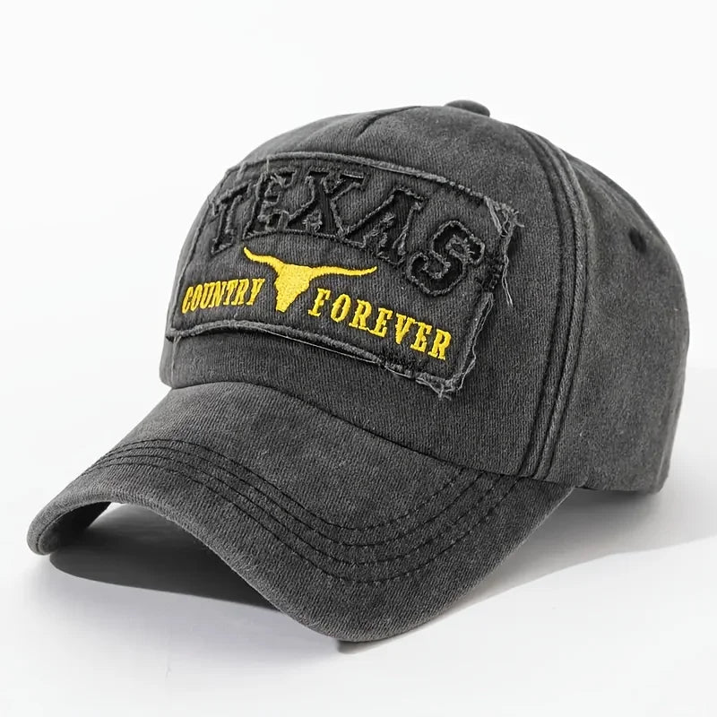 Retro Distressed Texas Baseball Cap