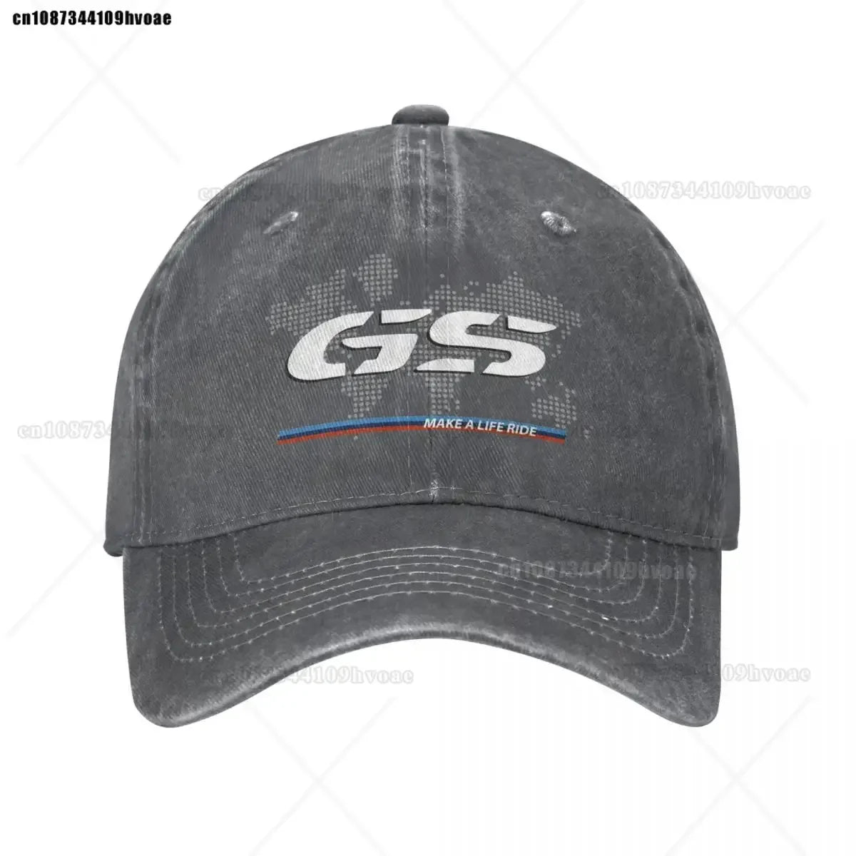 Motorcycle GS World Map Racing Baseball Cap