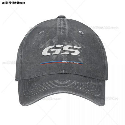 Motorcycle GS World Map Racing Baseball Cap