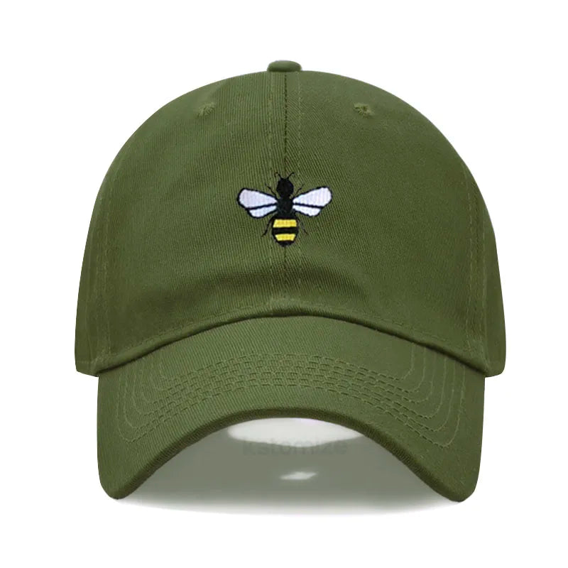 Honeybee Embroidered Baseball Cap For Women Men