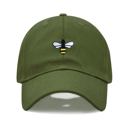 Honeybee Embroidered Baseball Cap For Women Men