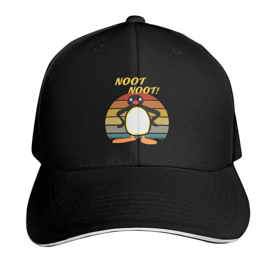 Pingu Noot Noot Logo Angery Pingu Cap Fashion Casual Baseball Caps