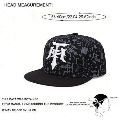 Creative Snapback Hat T Embroidery Graffiti HipHop Hat