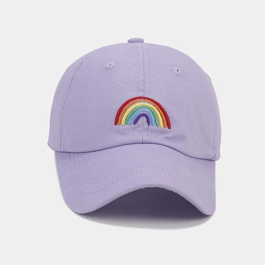 Rainbow Embroidered Baseball Cap Suitable For Both Men And Women