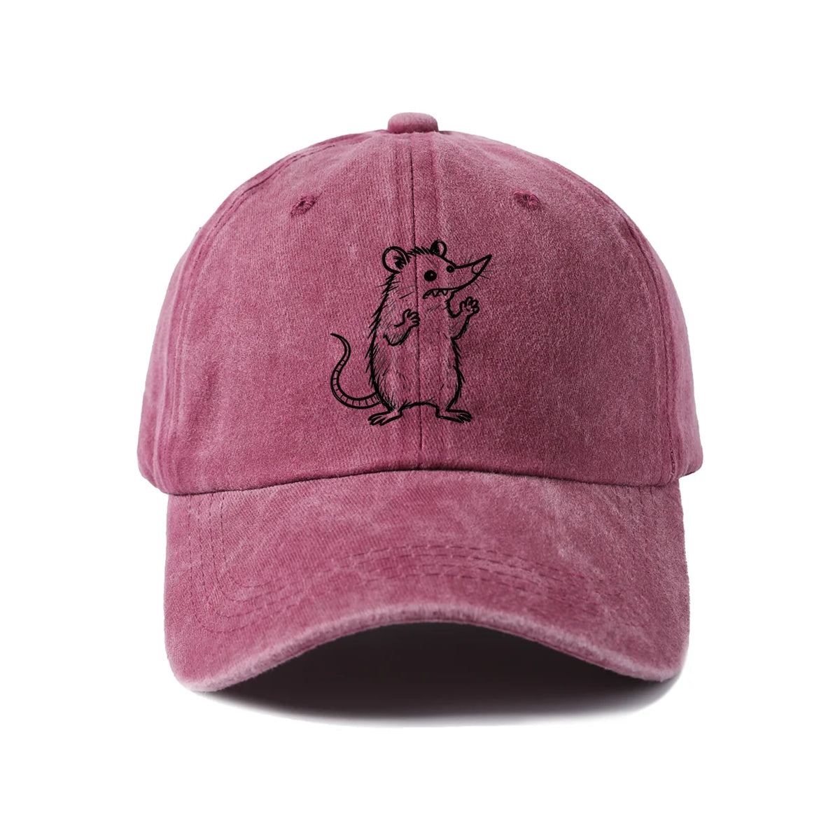 Playful Cat Line Art Graphic Baseball Cap