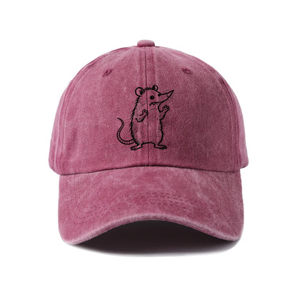 Playful Cat Line Art Graphic Baseball Cap