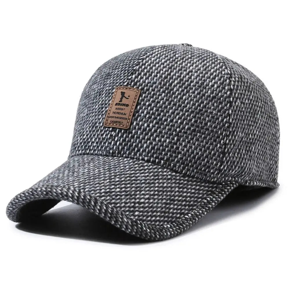 Autumn Winter Casual Adjustable Hats Earmuffs Hat Warm Baseball Cap