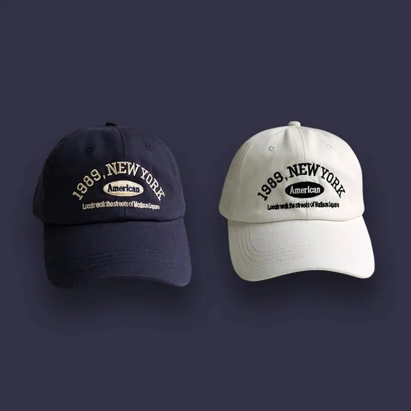 Korean Retro Baseball Hat Women's Autumn Winter Versatile Ins Street Letter