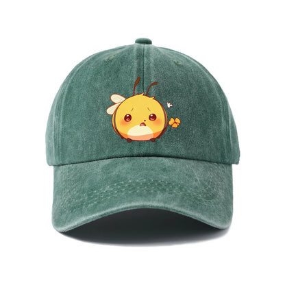 Orange Bird Vintage Washed Baseball Cap