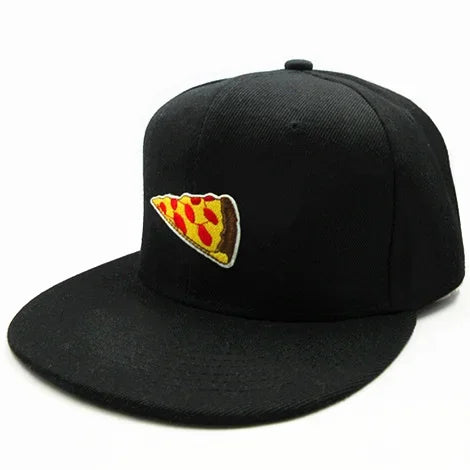 Four Seasons Personality Pizza Embroidery Cotton Baseball Cap For Men And Women