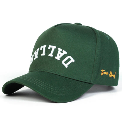 Unisex DALLAS Letter Embroidery Baseball Caps