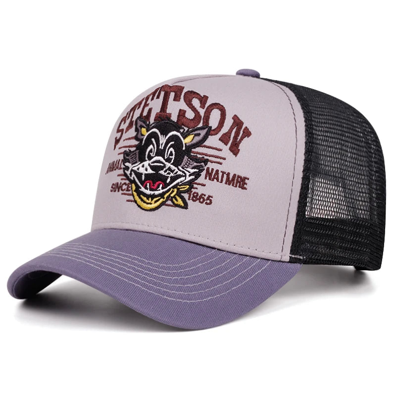 2025 Cartoon New Baseball Hat STETSON Cartoon Cat Truck Hat Daily Leisure Commuting