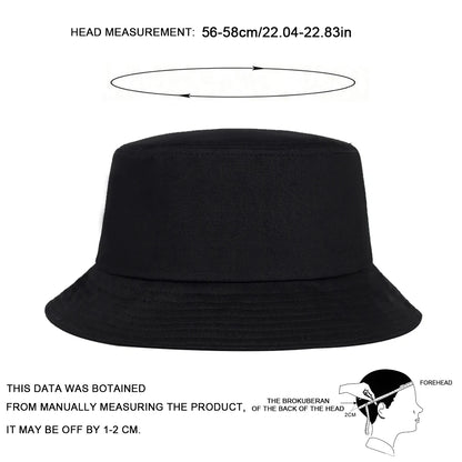 Unisex Solid Color Light Plate Personality Bucket Hats