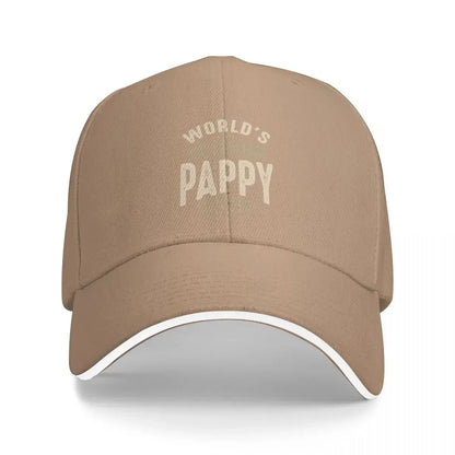 Mens Best Pappy Ever Funny Dad Grandpa Baseball Cap